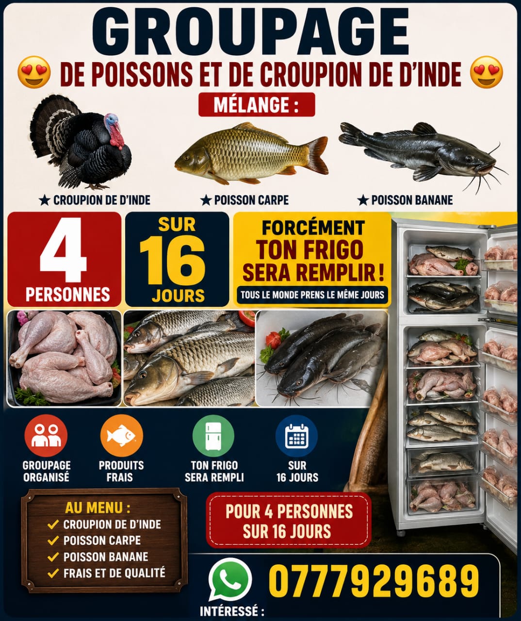 Groupage Poissons & Croupion