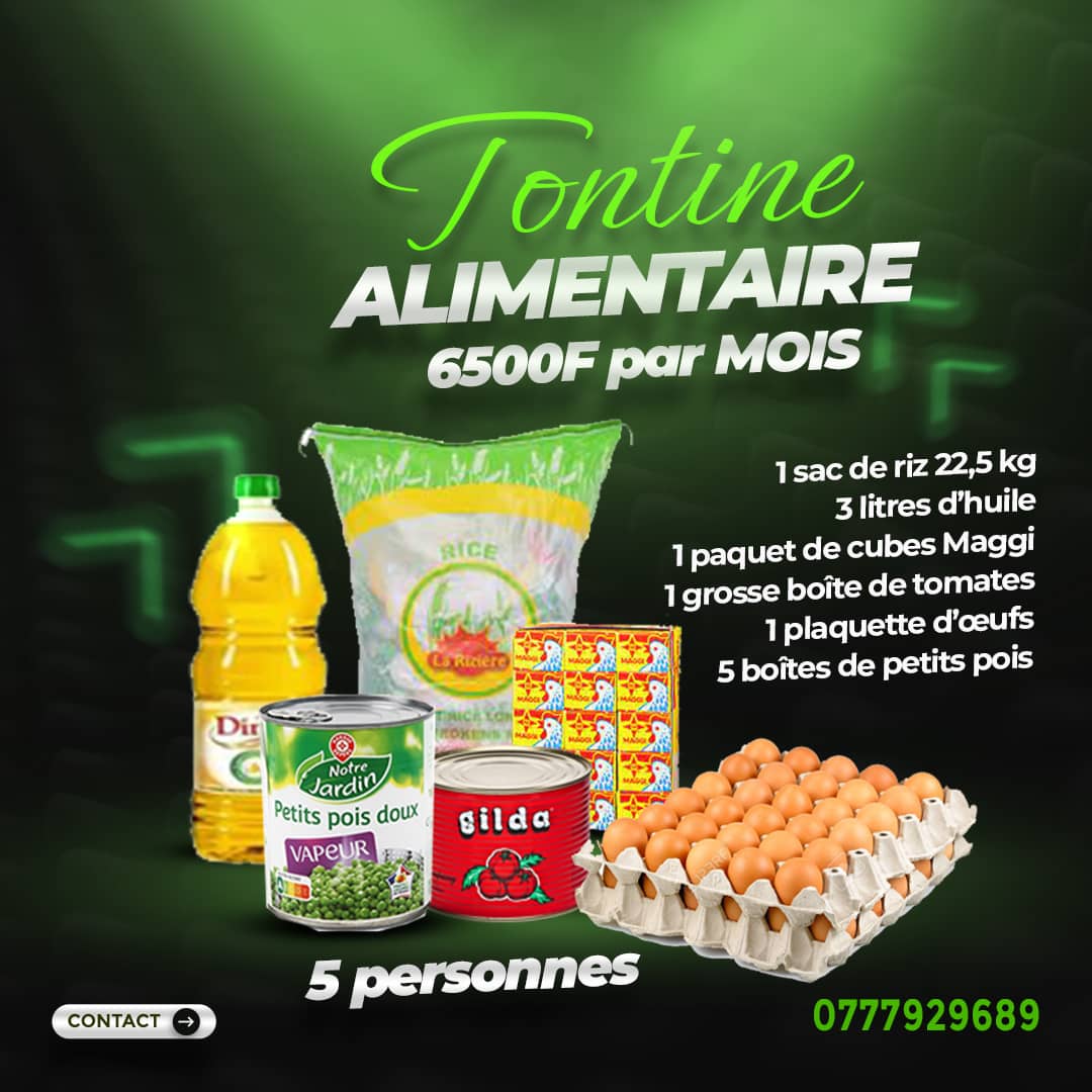 Tontine Alimentaire 6 500F