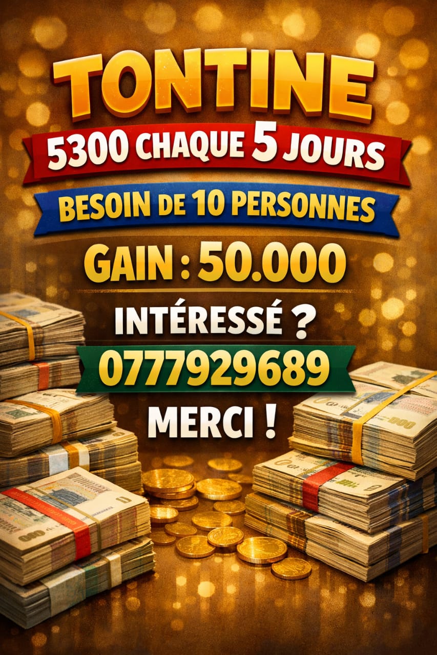 Tontine Argent 50 000F