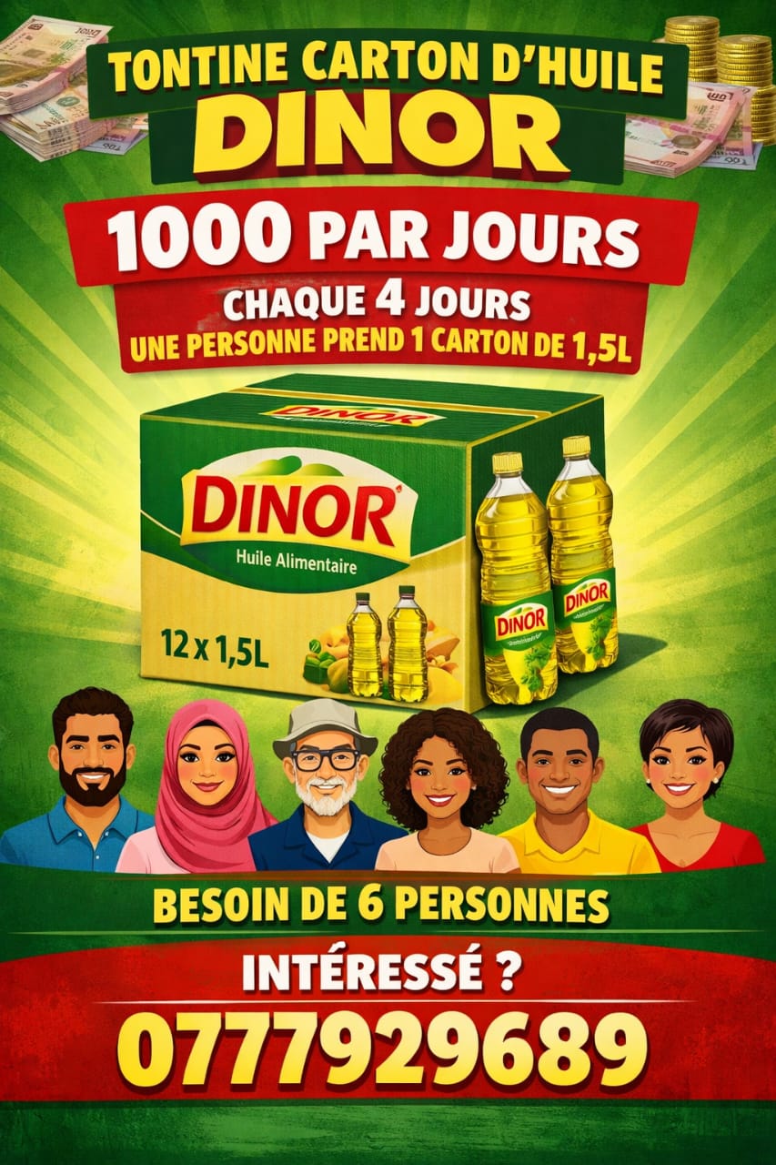 Tontine Carton d'Huile